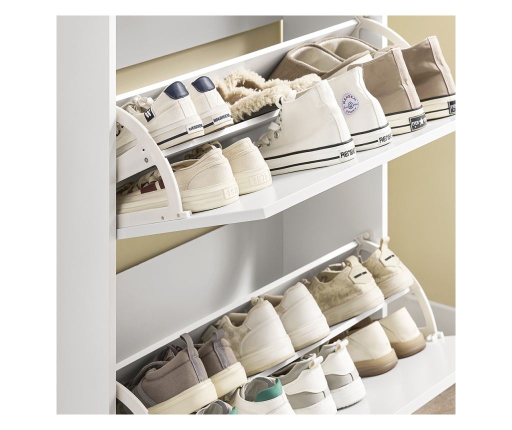 Dulap pentru pantofi SoBuy, alb, 75x24x96 cm, FSR78-L-W
Un dulap funcțional și modern, ideal pentru organizarea eficientă a încă - 8