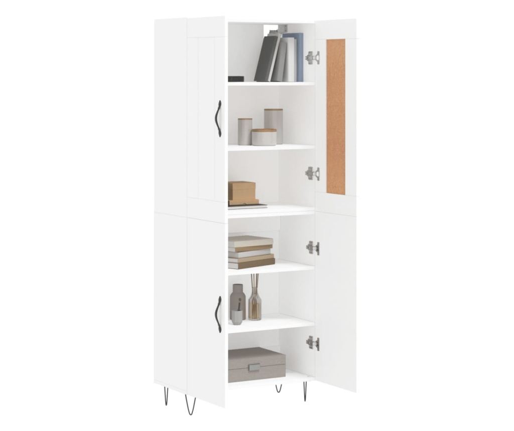 Visoka ormar, bijela, 69,5x34x180 cm, kompozitno drvo - 3
