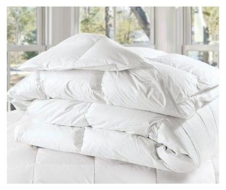 Pilota vara, Poohy, Premium Summer, 220x240 cm, 90% puf rata, 100% bumbac, Antialergic, Alb, 80 g/mp, FP 700 cuin, FP 700 cuin