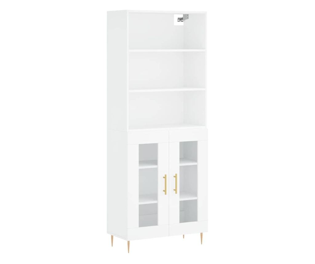 Visoki ormar, bijela, 69,5x34x180 cm, kompozitno drvo - 2