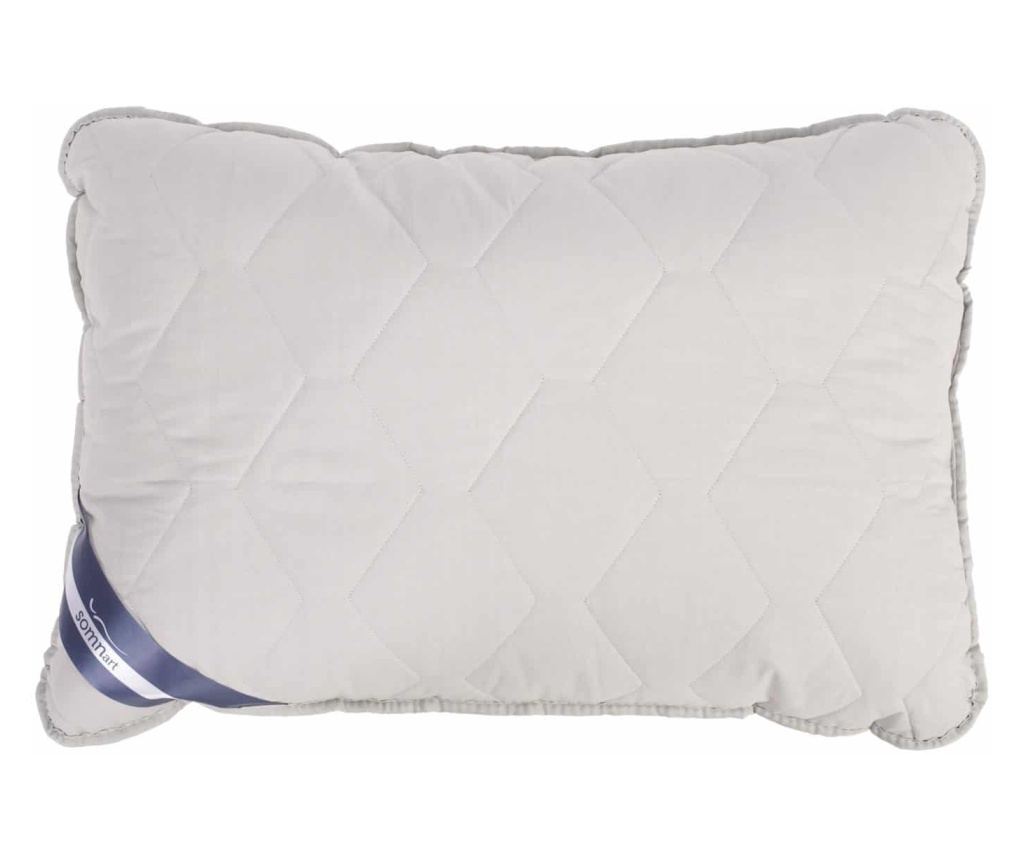 Комплект памучни възглавници Somnart Bella 150x200cm 200g модел бисквити + 1 памучна възглавница Somnart Bella, 50x70cm, сива - 3