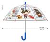 Umbrelă transparentă Perletti CoolKids Pirați 60cm thumbnail 4