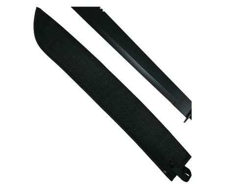Sabie de vânătoare DEPOX®, Ninja Blade, mâner metal, 83 cm, negru, teaca inclusă
