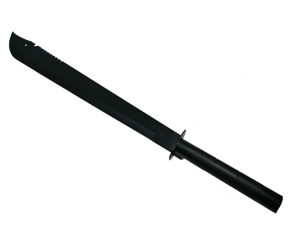 Sabie de vanatoare DEPOX®, Ninja Blade, maner metal, 83 cm, negru