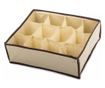 Organizator pentru sosete si lenjerie intima, 12 compartimente,Gonga® Crem thumbnail 1