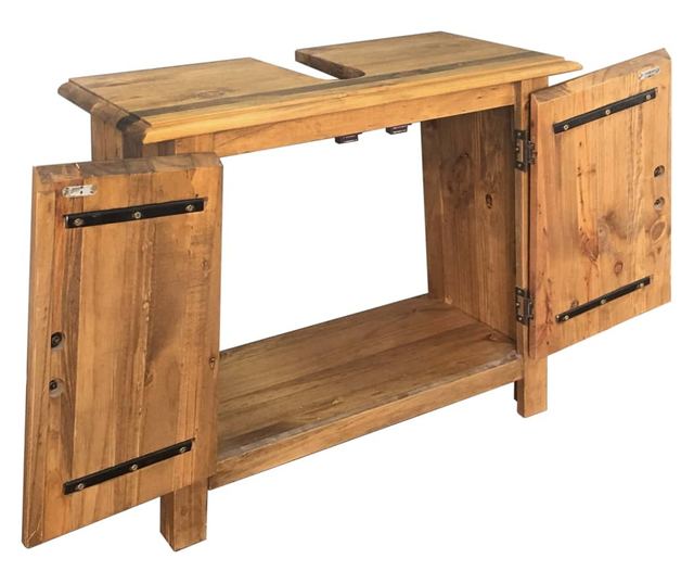 Σετ Επίπλων Μπάνιου από Μασίφ Ανακυκλωμένο Ξύλο Πεύκου