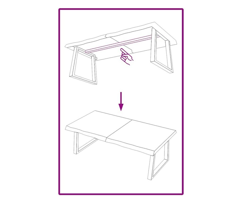 Sttszrke 120x50x4 cm-es fali polc tmr, kezelt tlgyfbl - 4