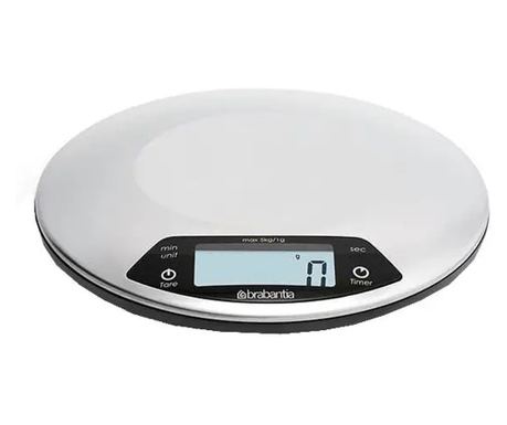 Цифрова кухненска везна с купа, Brabantia, 5 кг, неръждаема стомана