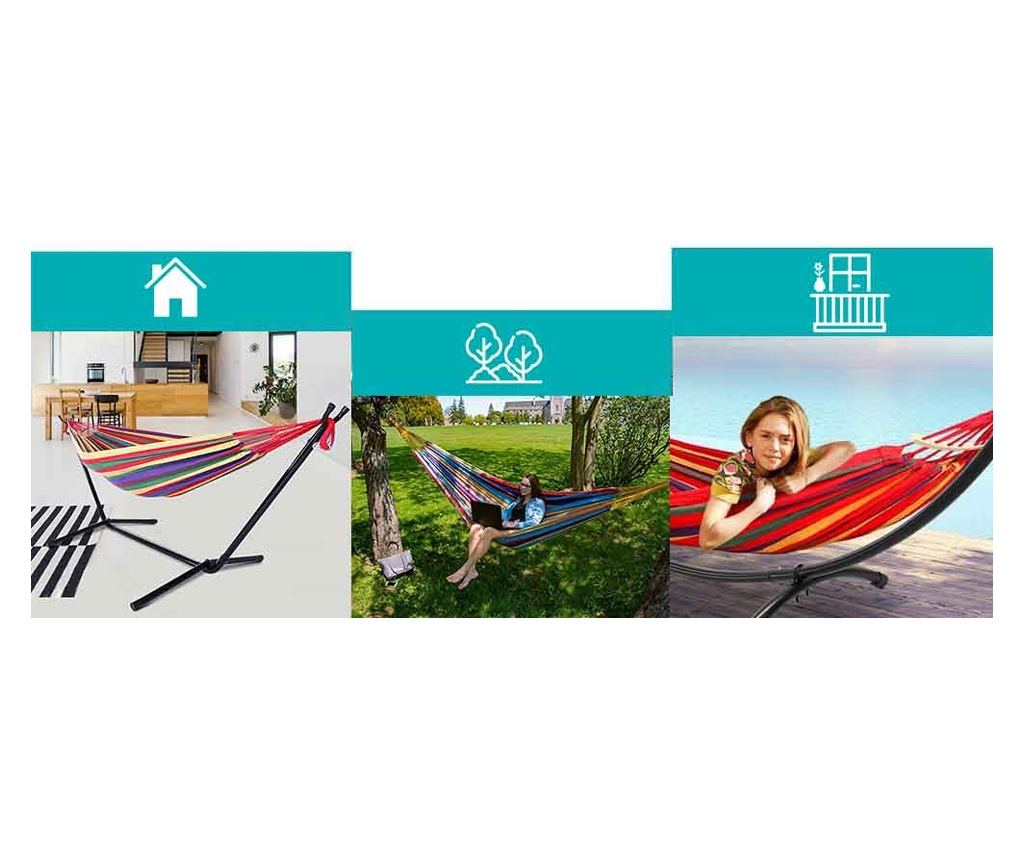 Hamac pentru doua persoane - Rosu - 3