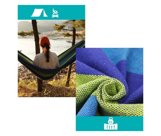 Kétszemélyes függőágy-kék