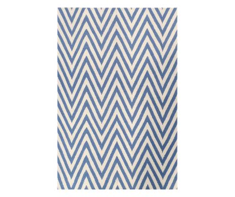 Kelim Zig Zag Light Blue 155x240