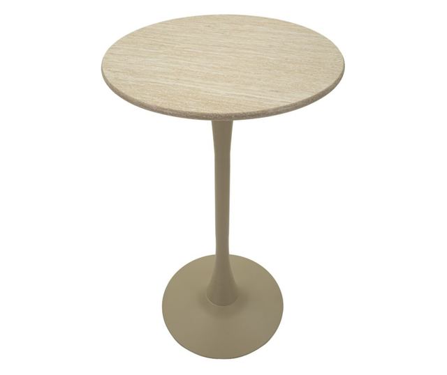 STÓŁ BAROWY ALASKA CREAM CM Ø 60 X 106