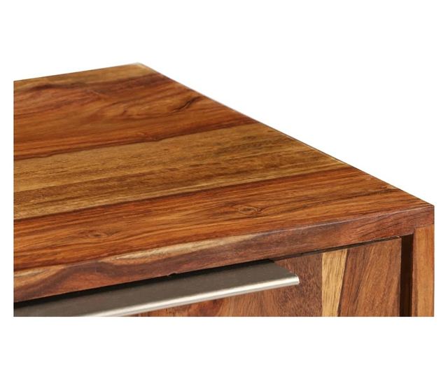 TV komoda, masivni sheesham, završna obrada boje meda 118x30x40 cm