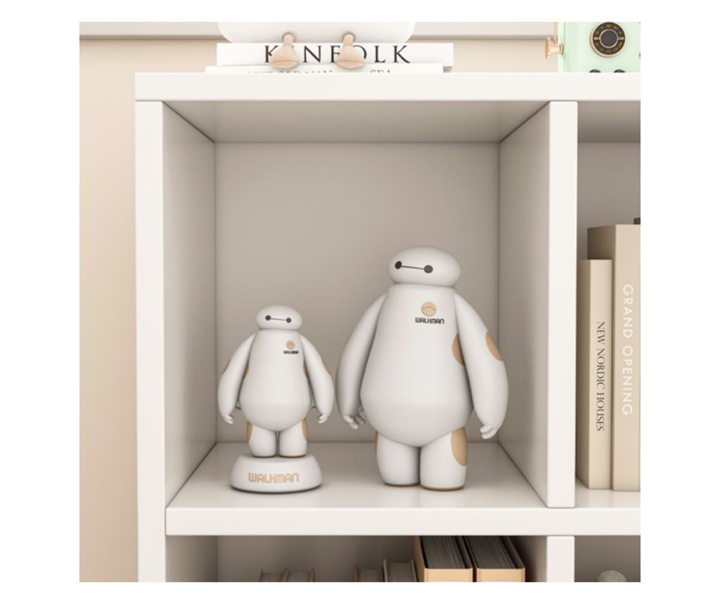 Bibliotecă deschisă, comodă cubică 2x3, spațioasă, albă, pentru cărți, de birou, modernă - 5