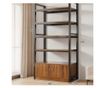 Bibliotecă industrială pentru cărți, cadru metalic, mare, lată, loft, 80 cm