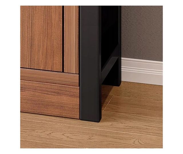 Bibliotecă industrială pentru cărți, cadru metalic, mare, lată, loft, 80 cm