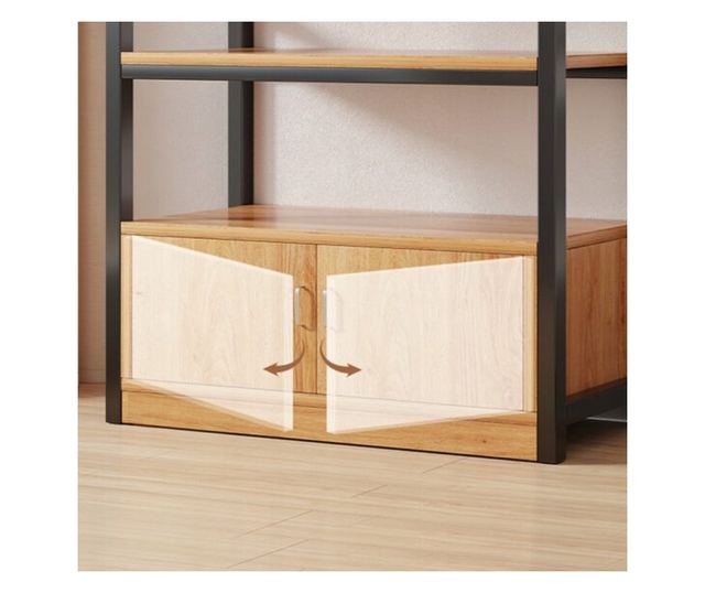 Bibliotecă industrială pentru cărți, cadru metalic, mare, lată, loft, 80 cm