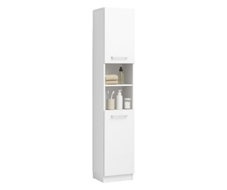 Dulap modern alb, înalt, cu 2 uși, 180 cm