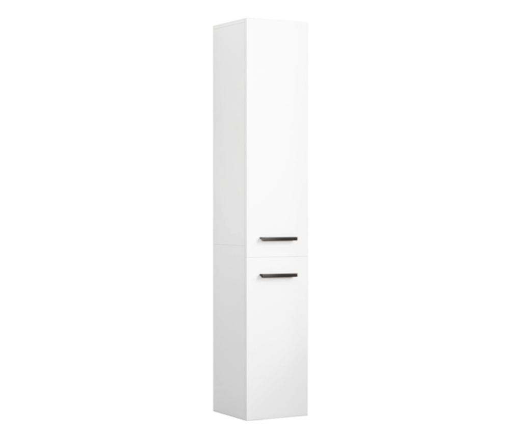 Dulap modern alb, înalt, cu 2 uși, 174 cm - 8