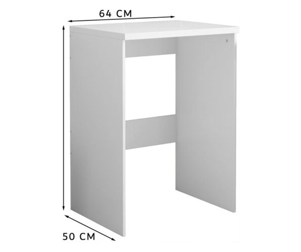 Dulap de baie deasupra mașinii de spălat și uscătorului, raft coloană, aparate încorporate, alb, 64 cm - 6