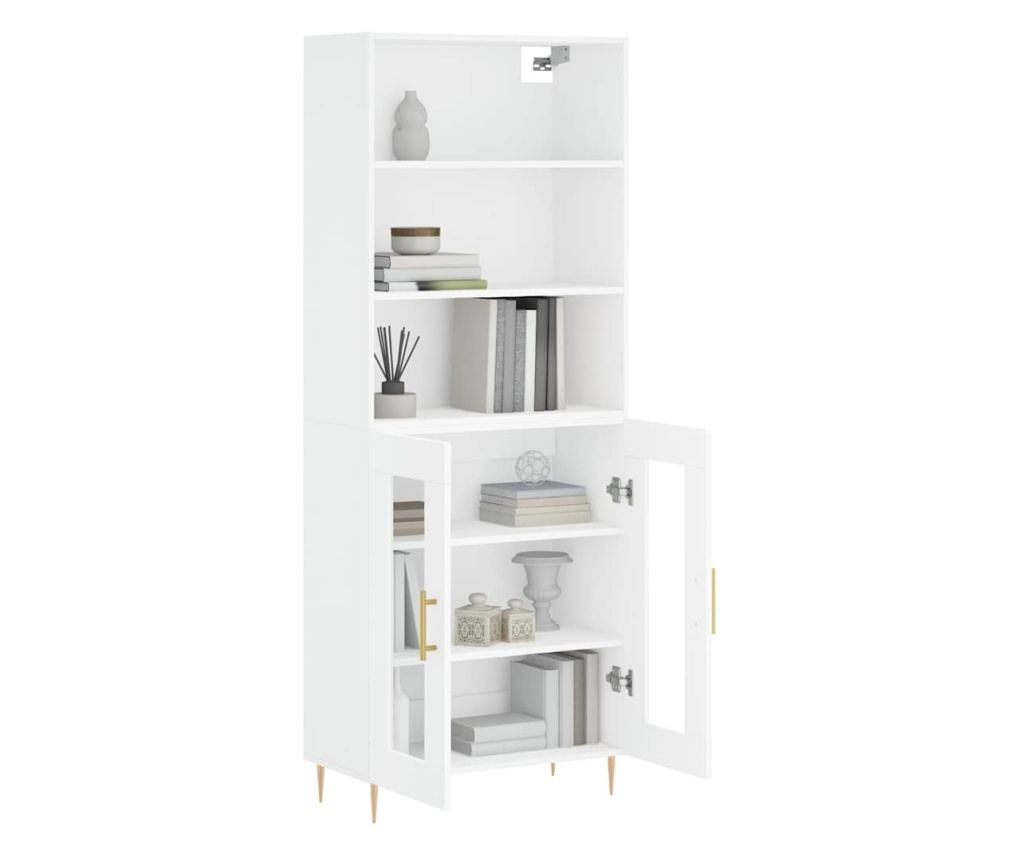 Visoki ormar, bijela, 69,5x34x180 cm, kompozitno drvo - 3