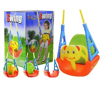 Pohodlná houpačka Lean Sport 3 v 1 s nastavitelným sedátkem s motivem medvídka, 6m+