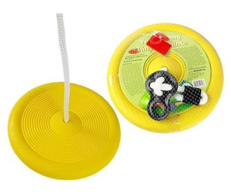 Kulaté houpačkové sedátko Lean Sport - žluté