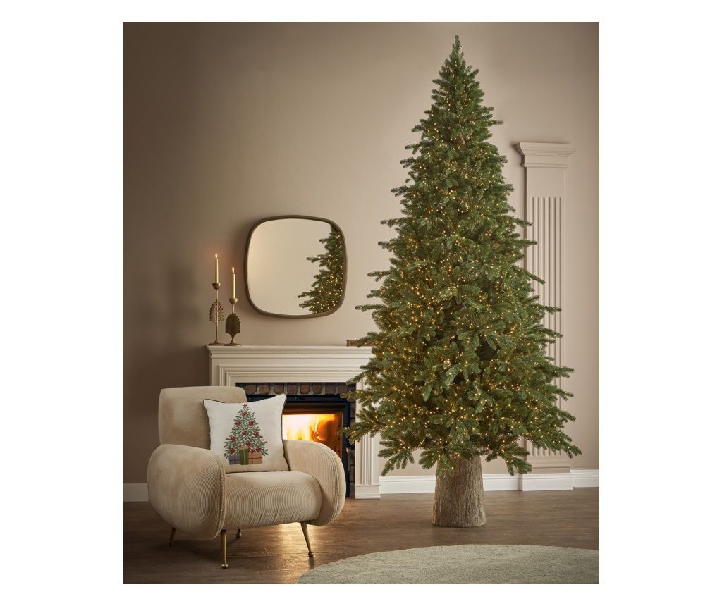 Brad artificial Imperial New with 6300 MiniLEDs and remote control, 270 cm, Full 3D, PE, green