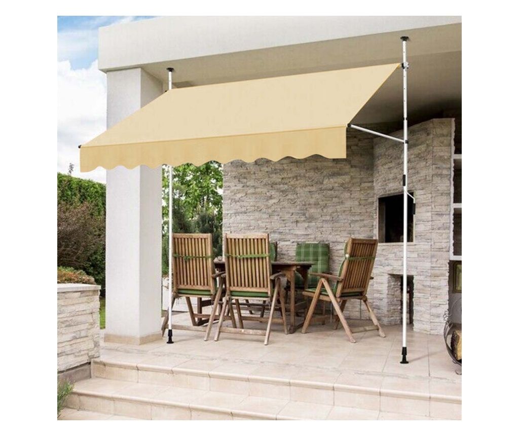 Copertina retractabila, bej - 250x120 cm