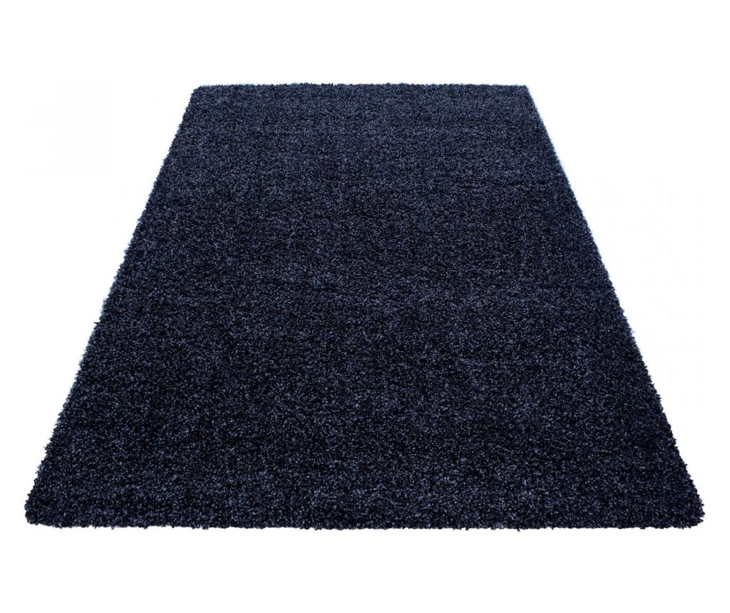 Shaggy Rug, Solid Navy Blue, 60 cm x 110 cm