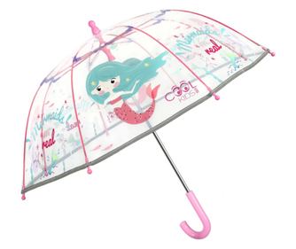 Perletti CoolKids Siren prozirni kišobran 60cm