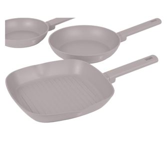 Set od 3 tave s neprianjajućim premazom Taupe Collection Berlinger Haus BH 8109