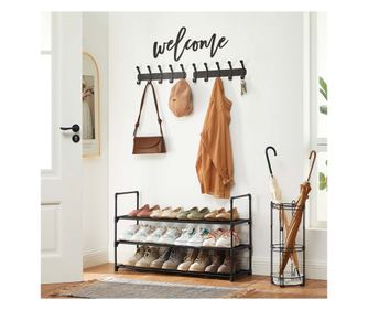 3 szintes fém cipőtartó