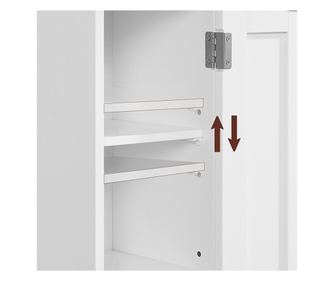 Helytakarékos fürdőszoba szekrény 18x20x80cm