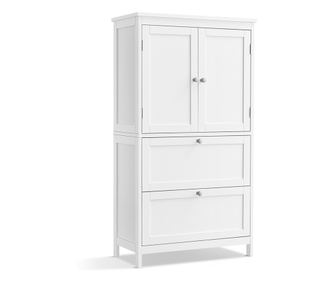 2 ajtós tárolószekrény 2 fiókkal 60x30x110cm