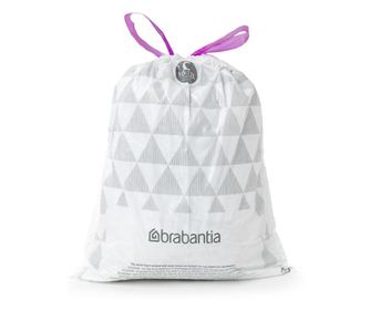 Торбички за кош Brabantia PerfectFit Sort&Go/Touch N 647035, Размер C, 10-12 л, 20 броя, Бял
