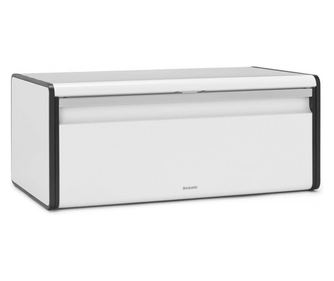 Brabantia Fall Front kenyértartó 1003246, 18 l, 46,5x25 cm, falra szerelhető, ujjlenyomat-mentes, fehér