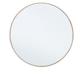 Füstszínű tükör, arany színű fém fali dekoráció Nucleos Ø70x2 cm