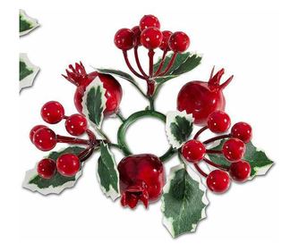 Sada 10 mini vánočních věnců Ø 10 cm