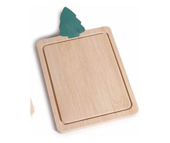 Σετ 2 Δίσκοι Χριστουγεννιάτικοι από Φυσικό Ξύλο 11 x 19 εκ. Υ