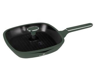 Grilovací pánev s nepřilnavým povrchem z titanu 28 cm, zelená matná kolekce Berlinger Haus BH 8162