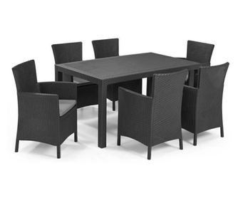 Meliowa 6 fős kerti bútor garnitúra