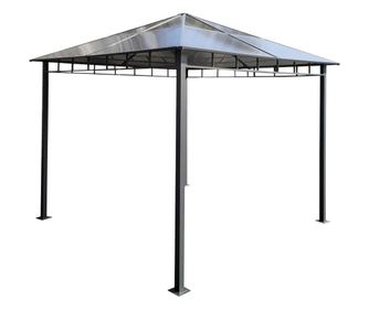 Dari kerti pavilon polikarbonát tetővel 3x3 m