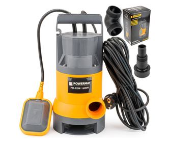 Búvárszivattyú úszóval szennyezett vízhez, 1600W PM-PDW-1600PT