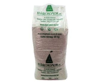 Kvarchomok, 0,4-0,8 mm homokszűrős vízforgatóhoz 25 kg