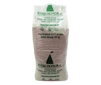 Kvarchomok, 0,7-1,2 mm homokszűrős vízforgatóhoz 25 kg