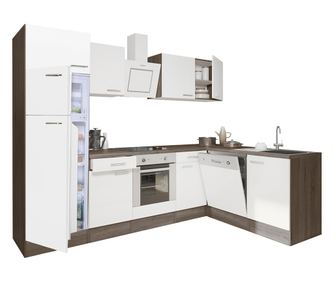 Yorki 280 sarok konyhabútor alsó sütős felülfagyasztós hűtős kivitelben