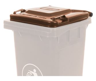 120L-es barna hulladéktároló fedél