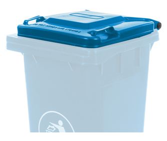 120L-es kék hulladéktároló fedél