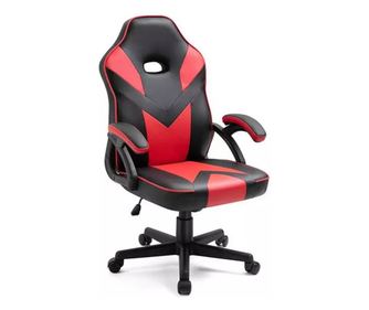 Pixel forgószék fekete-piros